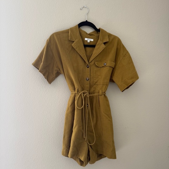 MADEWELL Belted Safari Romper Size XS Great Condition - Picture 3 of 8